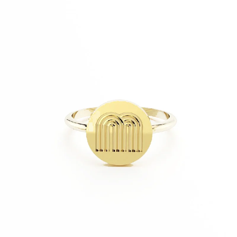 Unmissable Deals On Handmade Jewelry Collections Radiant Disc Initial Ring