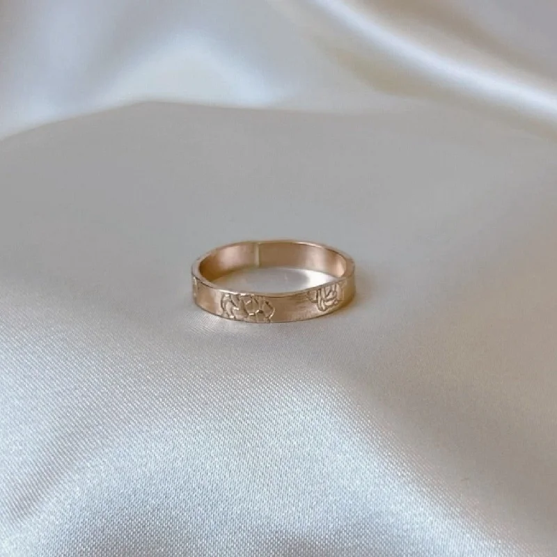 Exclusive Online Discounts On Stylish Jewelry Rose Pikake Stamped Ring