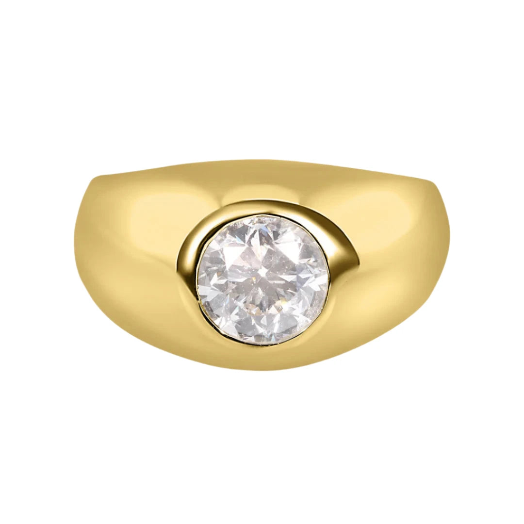 Don't Miss These Dazzling Jewelry Discounts Round Diamond Statement Dome Ring