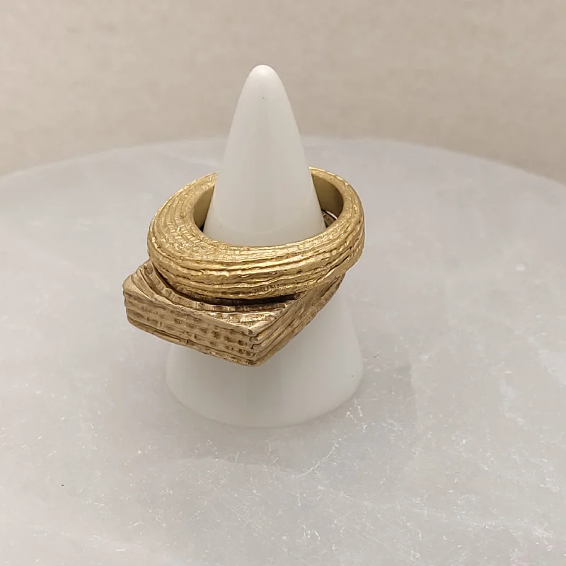 The Perfect Accessory For Less – Jewelry Sale Live Round Orbit Brass Stacking Ring