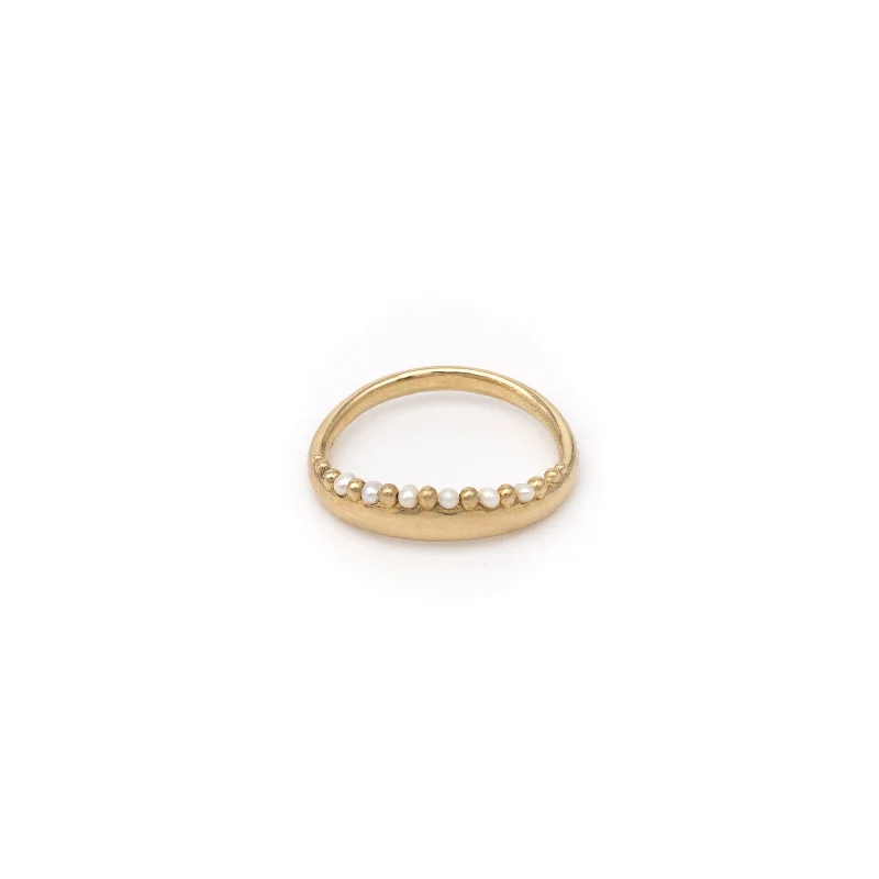 The Ultimate Jewelry Sale – Shop Premium Styles Seed Pearl Crown Gold Ring