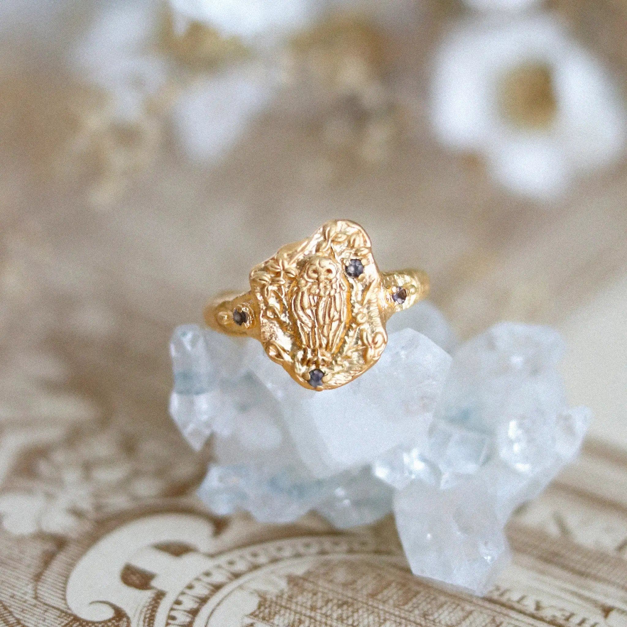 Shop Fine Jewelry With Amazing Deals Soul Wisdom • Owl Ring