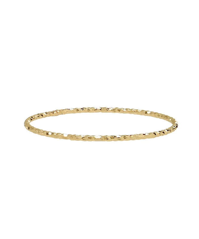 Sparkle More For Less – Jewelry Sale Happening Now Tiny Solid 14k Gold Sparkle Band