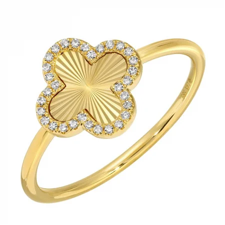 Exclusive Jewelry Markdowns – Limited-Time Offer LOLA FLUTED CLOVER RING