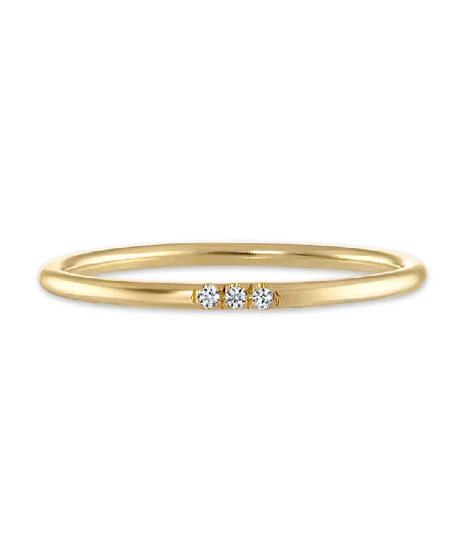 Grab Your Dream Jewelry At The Lowest Prices Trio Pavé Ring