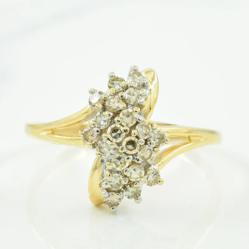 Exclusive Jewelry Sale – Shine For Less Cluster Diamond Bypass Ring | 0.50ctw | SZ 12.50 | Exclusive Jewelry Sale – Shine For Less Cluster Diamond Bypass Ring | 0.50ctw | SZ 12.50 |