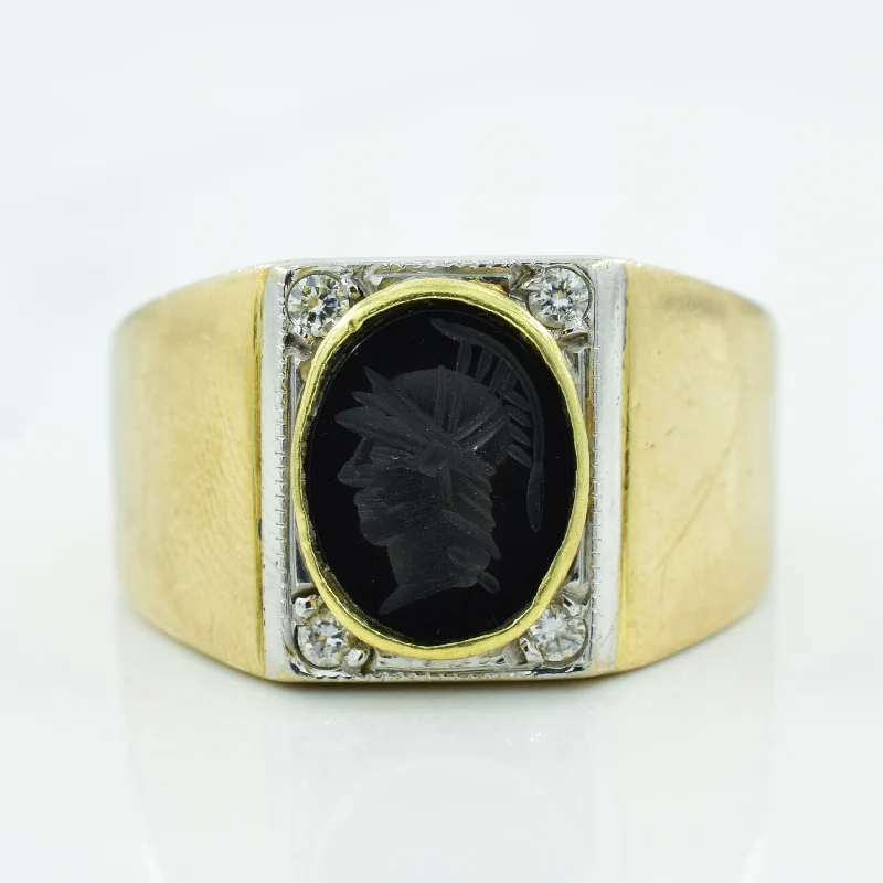 Exclusive Jewelry Discounts – Shop Now For Savings Intaglio Black Onyx & Diamond Ring | 2.00ct, 0.08ctw | SZ 9.75 | Exclusive Jewelry Discounts – Shop Now For Savings Intaglio Black Onyx & Diamond Ring | 2.00ct, 0.08ctw | SZ 9.75 |