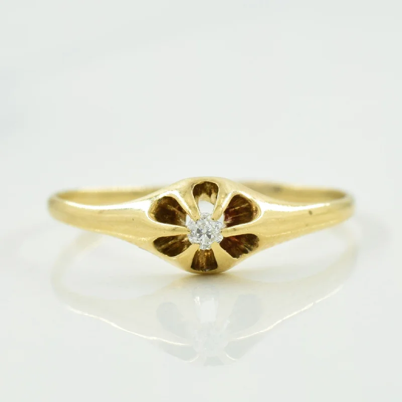 Special Sale On Handcrafted Jewelry – Shop Today Solitaire Diamond Ring | 0.03ct | SZ 6.5 |