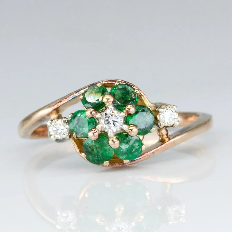 Elegant Necklaces And Bracelets At Limited-Time Offers Emerald & Diamond Bypass Ring | 0.50ctw | SZ 6.75 | Elegant Necklaces And Bracelets At Limited-Time Offers Emerald & Diamond Bypass Ring | 0.50ctw | SZ 6.75 |