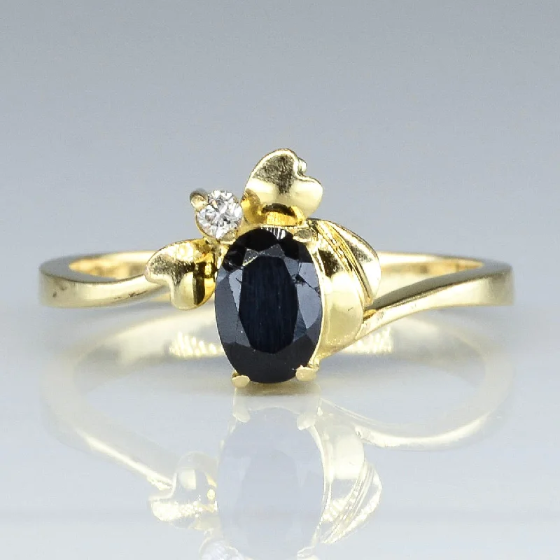 Must-Have Jewelry At Unbelievable Discounts Heart Accented Sapphire & Diamond Ring | 0.50ct, 0.02ct | SZ 5.75 | Must-Have Jewelry At Unbelievable Discounts Heart Accented Sapphire & Diamond Ring | 0.50ct, 0.02ct | SZ 5.75 |