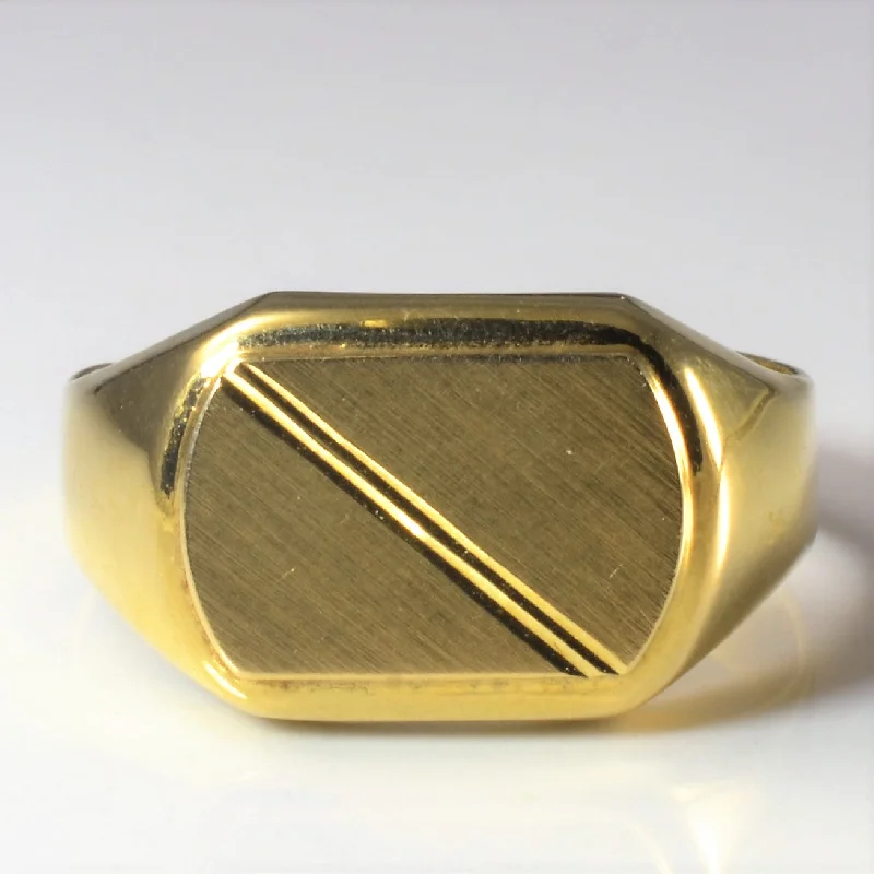 Your Dream Jewelry At Dream Prices 14k Yellow Gold Signet Ring | SZ 11.75 |