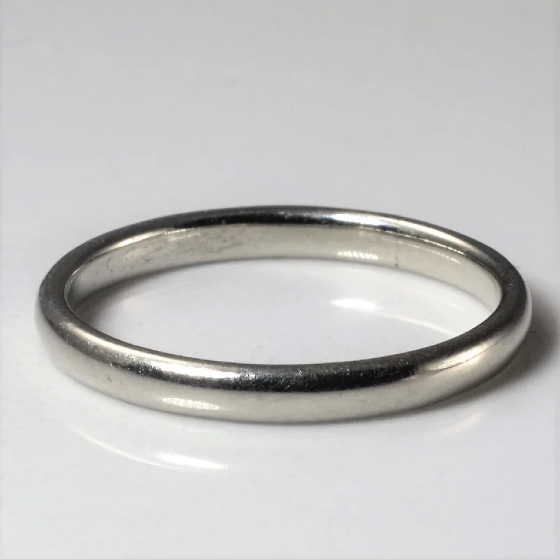 Affordable Glamour – Premium Jewelry For Less 1930s White Gold Band | SZ 5.5 |