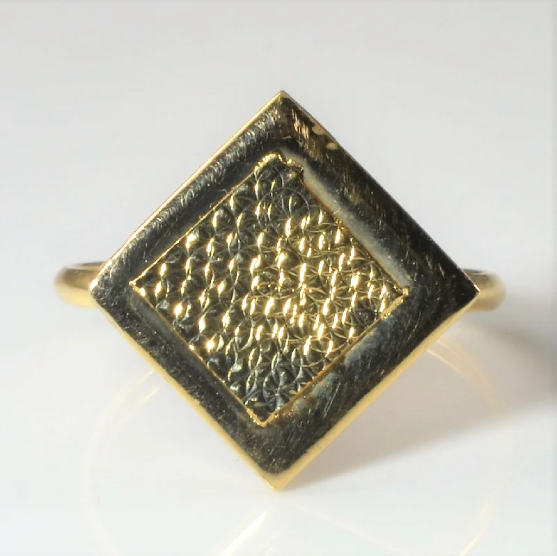 Huge Savings On Premium Jewelry Styles Geometric Gold Cocktail Ring | SZ 8 |