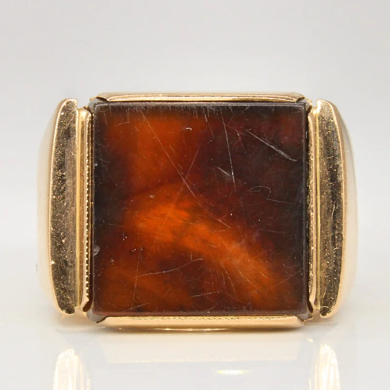 Luxury Handcrafted Jewelry For Elegant Looks Retro Agate Cocktail Ring | 4.60ct | SZ 7.75 | Luxury Handcrafted Jewelry For Elegant Looks Retro Agate Cocktail Ring | 4.60ct | SZ 7.75 |