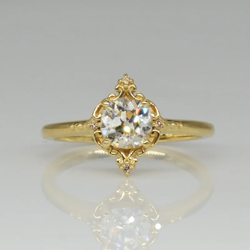 Exclusive Jewelry Discounts – Shop Now For Savings Bespoke' Pale Champagne Old Mine Diamond Ring | 0.86ctw | SZ 7.25 |