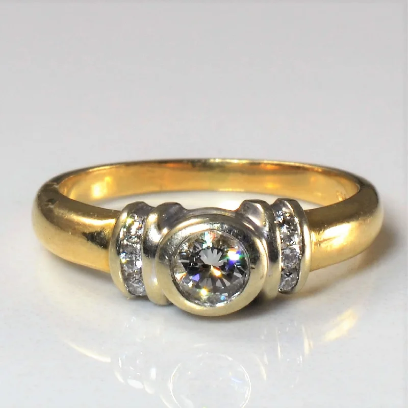 Classic And Modern Jewelry Styles On Sale Bezel Set Diamond Ring | 0.39ctw | SZ 6.75 | Classic And Modern Jewelry Styles On Sale Bezel Set Diamond Ring | 0.39ctw | SZ 6.75 |