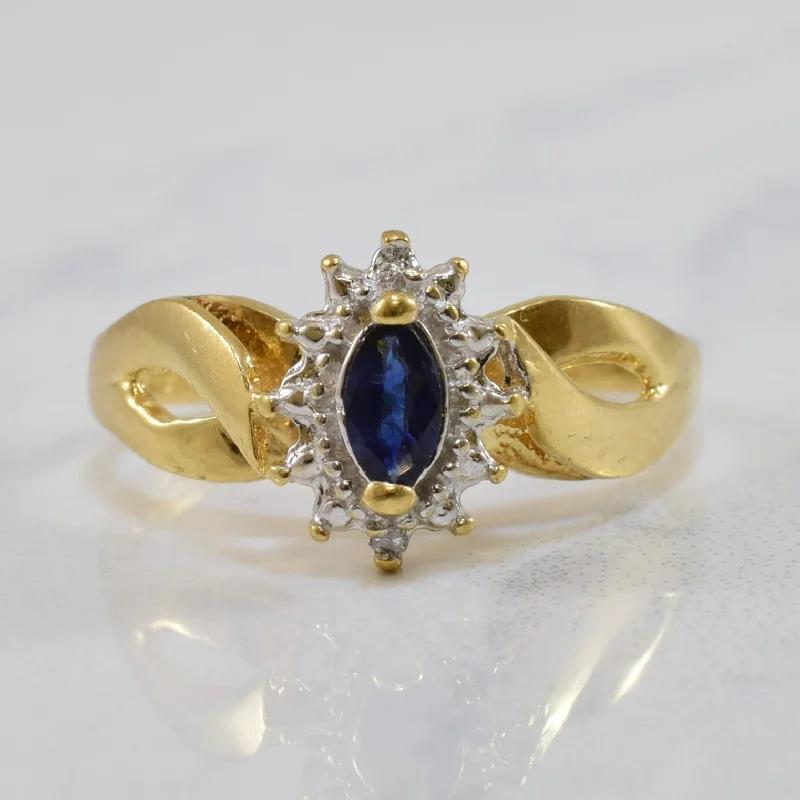 Unique Jewelry For Less – Shop The Sale Now Blue Sapphire & Diamond Ring | 0.20ct, 0.01ctw | SZ 6.25 | Unique Jewelry For Less – Shop The Sale Now Blue Sapphire & Diamond Ring | 0.20ct, 0.01ctw | SZ 6.25 |