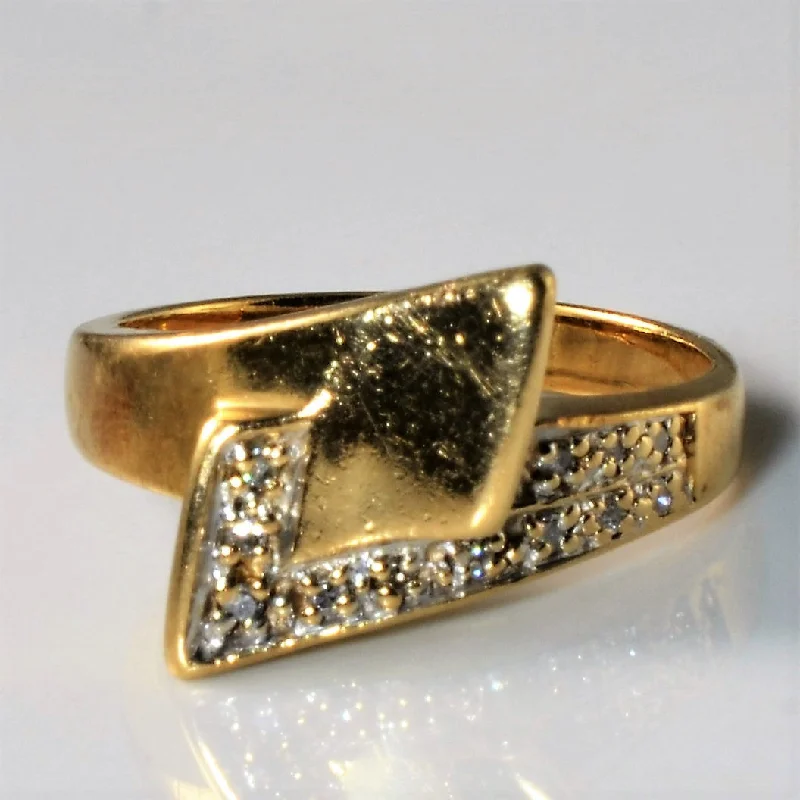 Affordable Luxury Jewelry For Every Occasion Bypass Diamond Ring | 0.06ctw | SZ 5 |