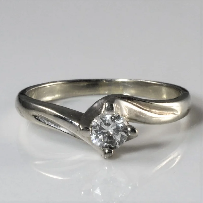 The Ultimate Jewelry Sale – Shop Premium Styles Solitaire Bypass Diamond Ring | 0.18ct | SZ 5 |