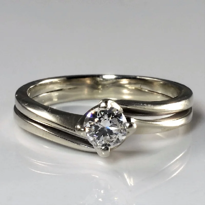Stunning Statement Jewelry, Unbeatable Discounts Soldered Bypass Diamond Wedding Set | 0.36ct | SZ 7 | Stunning Statement Jewelry, Unbeatable Discounts Soldered Bypass Diamond Wedding Set | 0.36ct | SZ 7 |