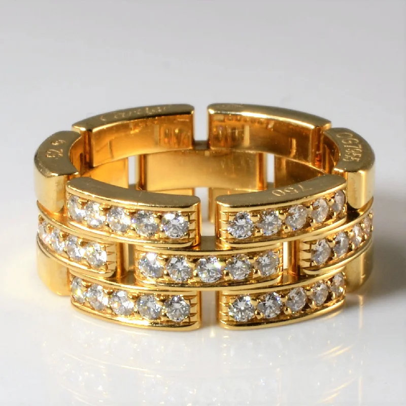 Breathtaking Jewelry, Breathtaking Prices Cartier' Maillon Panthère Diamond Ring | 0.70ctw | SZ 5.75 |