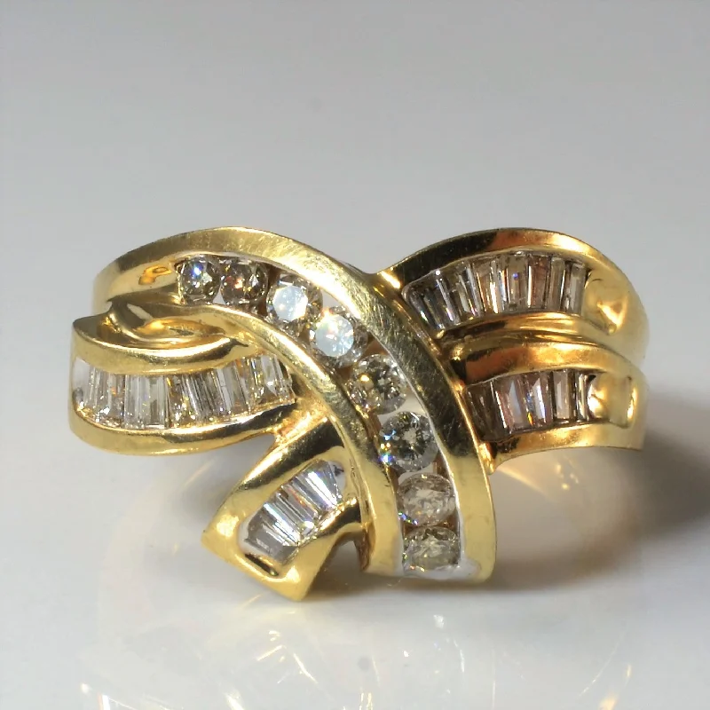 Buy More, Save More On Stunning Jewelry Designs Channel Set Diamond Bypass Ring | 0.41ctw | SZ 7.25 | Buy More, Save More On Stunning Jewelry Designs Channel Set Diamond Bypass Ring | 0.41ctw | SZ 7.25 |