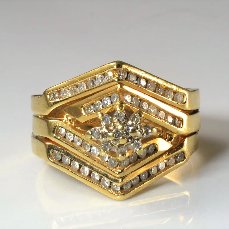 Trending Jewelry Styles Now At Limited-Time Discounts Soldered Cluster Diamond Wedding Set | 0.30ctw | SZ 7.75 | Trending Jewelry Styles Now At Limited-Time Discounts Soldered Cluster Diamond Wedding Set | 0.30ctw | SZ 7.75 |