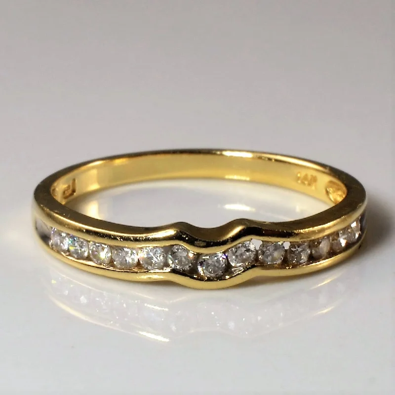 Seasonal Jewelry Clearance – Best Styles At The Lowest Prices Channel Set Soft Contour Band | 0.20ctw | SZ 7.25 |