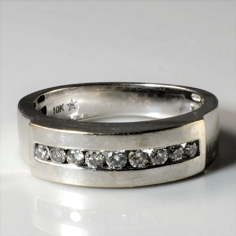 Huge Markdowns On Premium Jewelry Styles Channel Set Diamond Ring | 0.31ctw | SZ 7 |