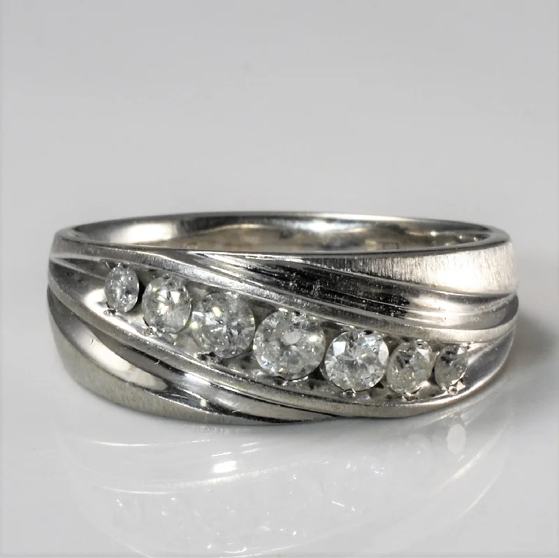 Special Deals On Handcrafted And Designer Jewelry Channel Set Diamond Ring | 0.74ctw | SZ 12.5 |