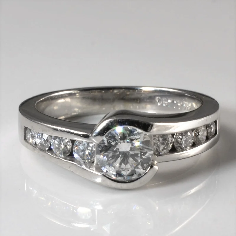 Your Dream Jewelry At Dream Prices – Shop Now Channel Set Diamond Bypass Ring | 0.89ctw | SZ 6.5 |