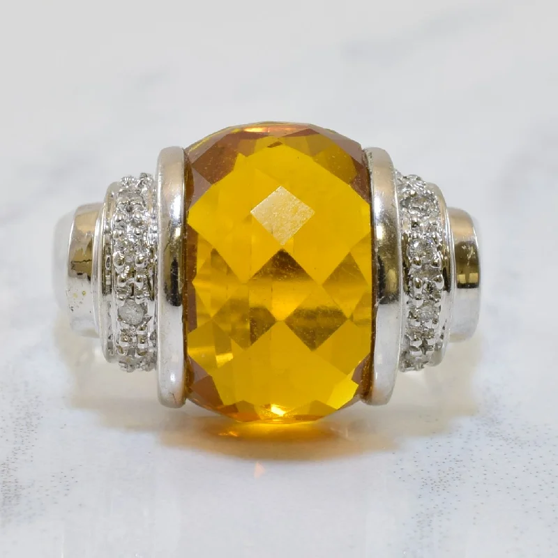 Exclusive Online Jewelry Sale – Don't Wait Citrine & Diamond Cocktail Ring | 7.50ct, 0.10ctw | SZ 7 | Exclusive Online Jewelry Sale – Don't Wait Citrine & Diamond Cocktail Ring | 7.50ct, 0.10ctw | SZ 7 |