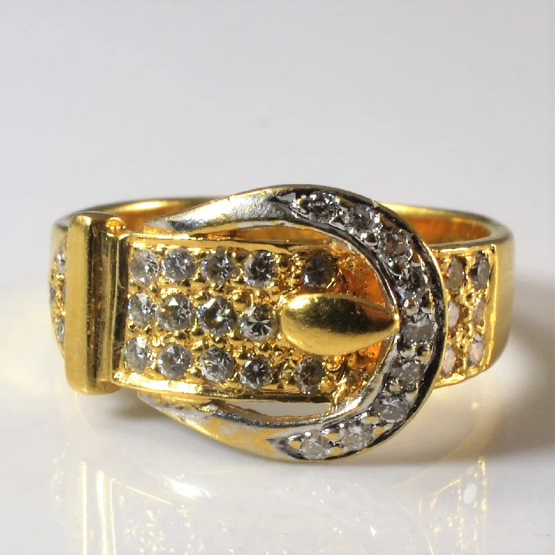 Dainty And Elegant Jewelry Now At Reduced Prices Diamond Buckle Ring | 0.33ctw | SZ 5 | Dainty And Elegant Jewelry Now At Reduced Prices Diamond Buckle Ring | 0.33ctw | SZ 5 |