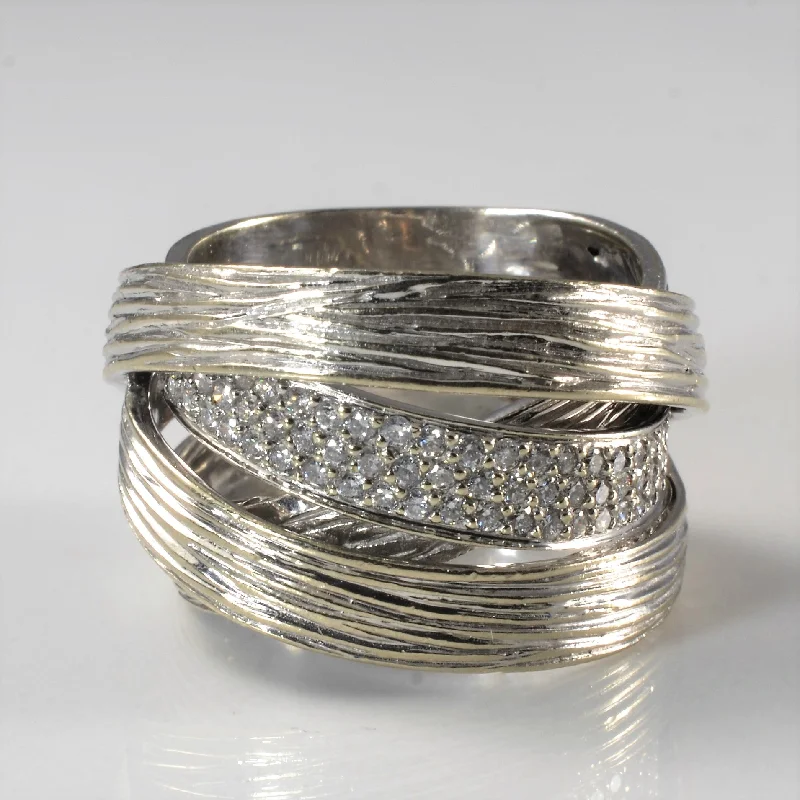 Shop High-Quality Jewelry At Jaw-Dropping Discounts Diamond Overlay Wrap Ring | 0.53ctw | SZ 7.75 | Shop High-Quality Jewelry At Jaw-Dropping Discounts Diamond Overlay Wrap Ring | 0.53ctw | SZ 7.75 |