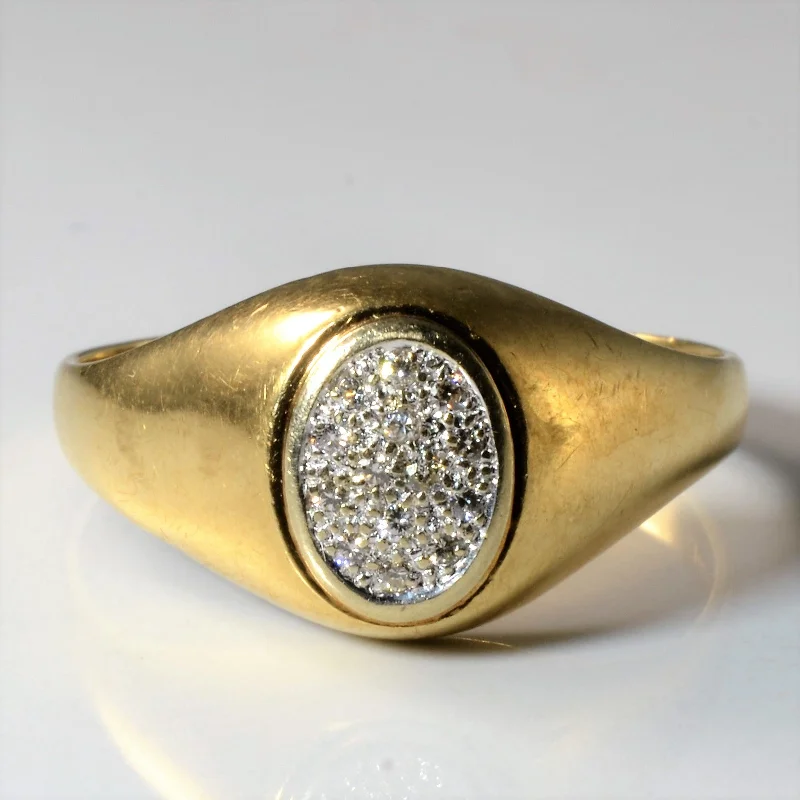 Exclusive Jewelry Offers – Sparkle For Less Pave Oval Dome Ring | 0.07ctw | SZ 13.75 |