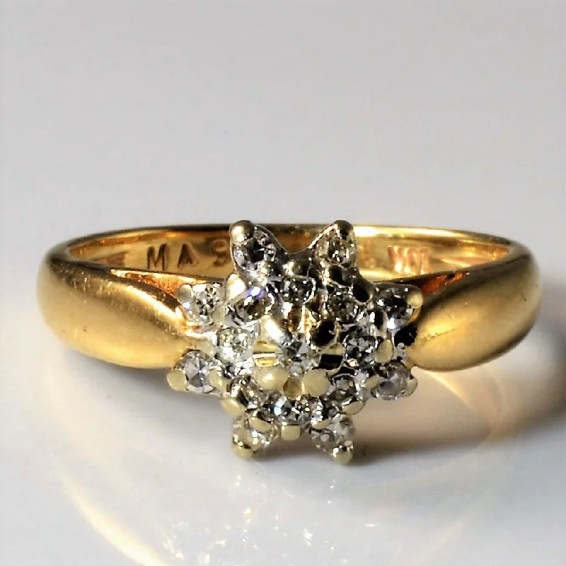 Fashion-Forward Jewelry At Incredible Prices Diamond Cluster Ring | 0.065ctw | SZ 3.5 |