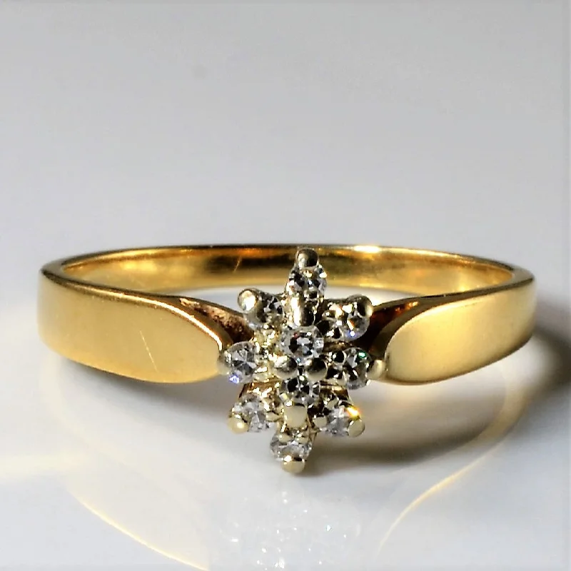 High-End Jewelry, Now More Affordable Than Ever Diamond Cluster Ring | 0.075ctw | SZ 7 |