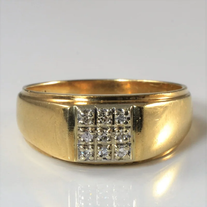 Shop Modern Jewelry Collections With Exclusive Discounts Tapered Diamond Grid Ring | 0.09ctw | SZ 9.25 |