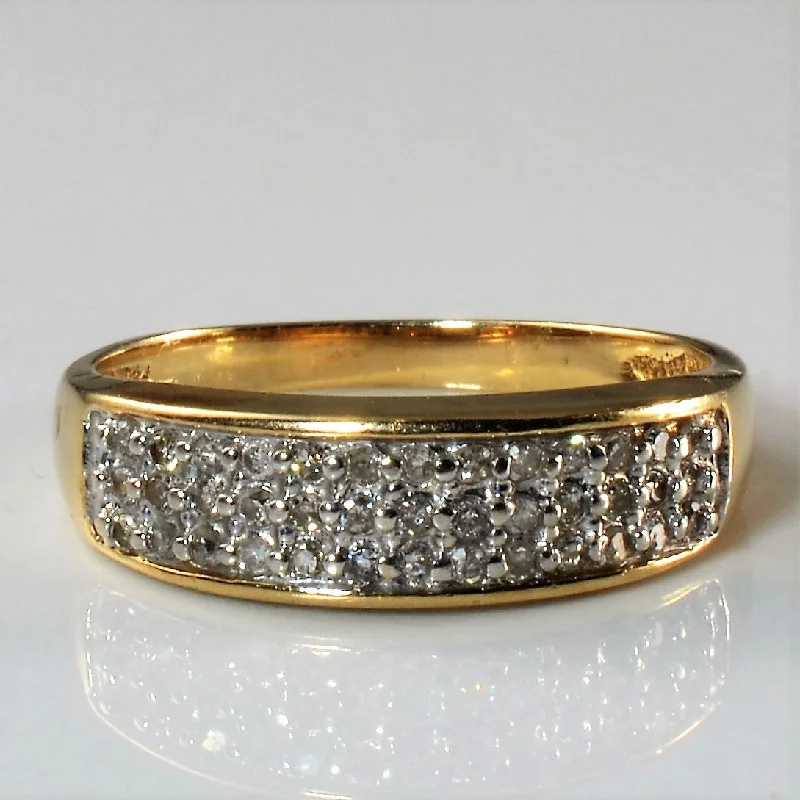 Holiday Jewelry Sale – Perfect Gifts At Great Prices Triple Row Pave Band | 0.24ctw | SZ 7 |
