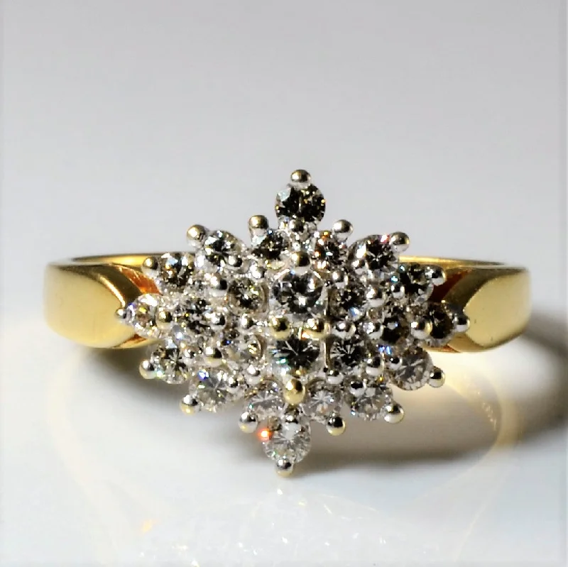 Jewelry Sale Alert – Shop Timeless Elegance Today Cluster Set Diamond Ring | 0.44ctw | SZ 6.5 |