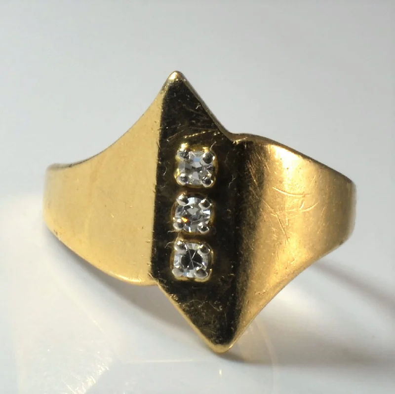 Premium Jewelry, Premium Discounts – Act Fast Diamond Chevron Ring | 0.07ctw | SZ 6 |