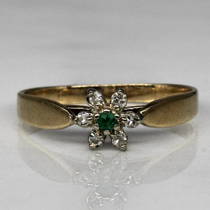 Clearance Sale On High-End Jewelry Collections Diamond & Emerald Cluster Ring | 0.06ctw, 0.02ct | SZ 6.5 | Clearance Sale On High-End Jewelry Collections Diamond & Emerald Cluster Ring | 0.06ctw, 0.02ct | SZ 6.5 |