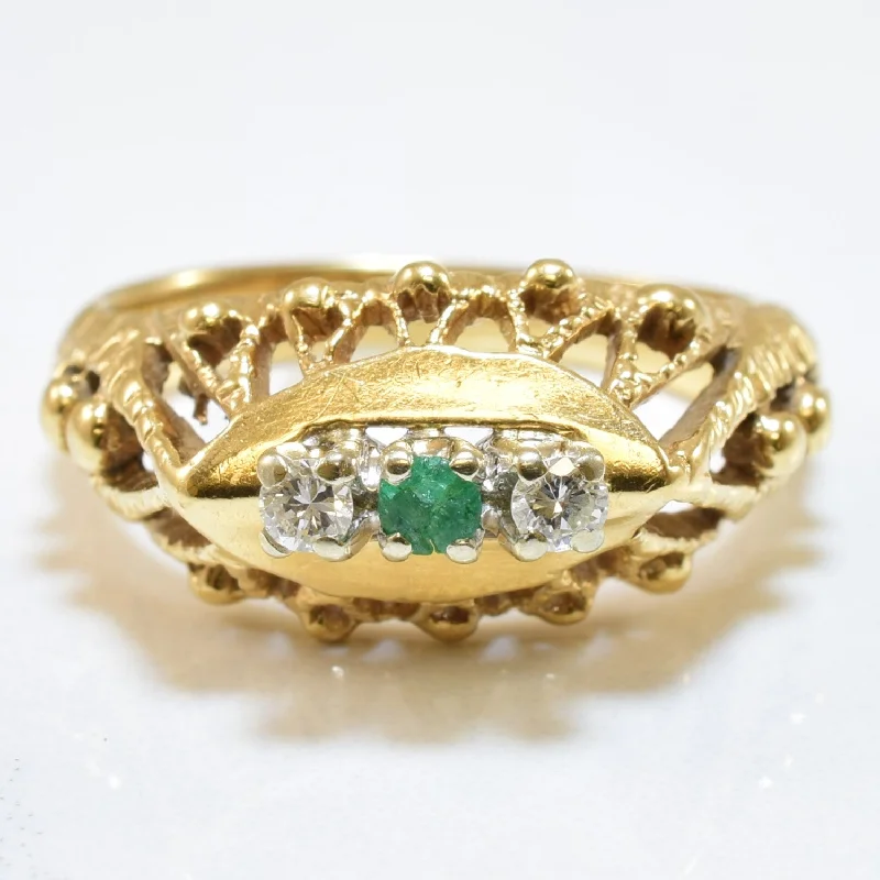 Buy More, Save More – Special Jewelry Discounts Diamond & Emerald Ring | 0.08ctw, 0.04ctw | SZ 6.75 | Buy More, Save More – Special Jewelry Discounts Diamond & Emerald Ring | 0.08ctw, 0.04ctw | SZ 6.75 |