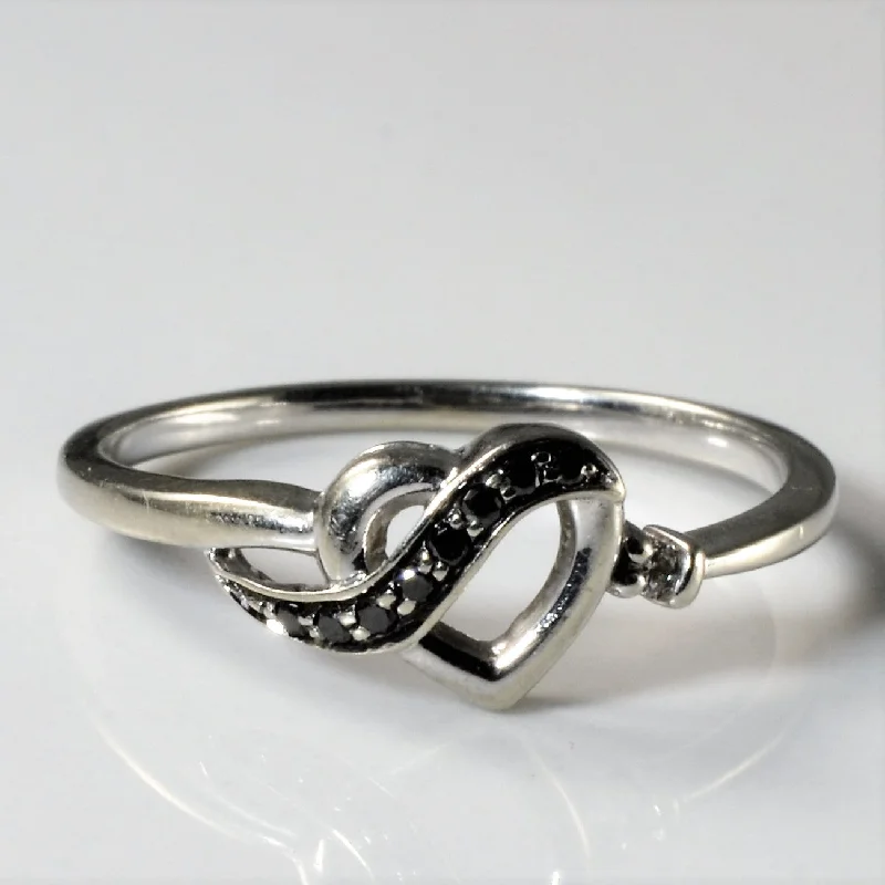 Elegant Jewelry Styles At Budget-Friendly Prices Black Diamond Heart Ring | 0.05ct | SZ 6.25 |