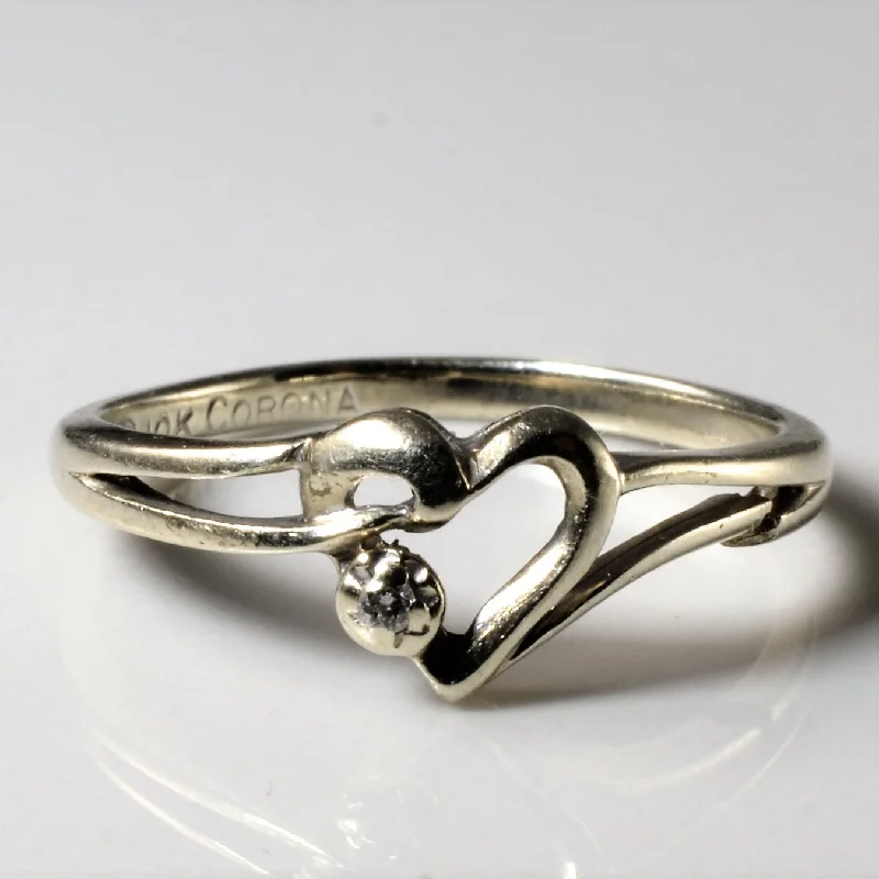 Exclusive Jewelry Sale Event – Shop Now Diamond Heart Promise Ring | 0.015ct | SZ 6.5 |