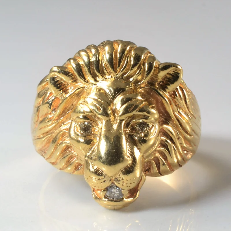 Unmissable Deals On Handmade Jewelry Collections Diamond Lion Ring | 0.08ctw | SZ 9.5 | Unmissable Deals On Handmade Jewelry Collections Diamond Lion Ring | 0.08ctw | SZ 9.5 |