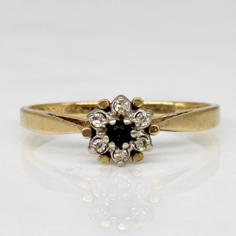 Limited Stock On Premium Jewelry At Low Prices High Set Diamond & Sapphire Cluster Ring | 0.03ctw, 0.03ct | SZ 6.5 | Limited Stock On Premium Jewelry At Low Prices High Set Diamond & Sapphire Cluster Ring | 0.03ctw, 0.03ct | SZ 6.5 |