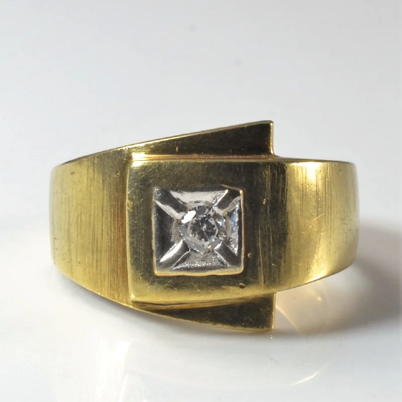 Fashion-Forward Jewelry At Exclusive Discounts Diamond Buckle Ring | 0.09ct | SZ 5.25 |