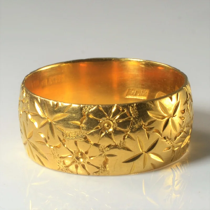 Get Ready To Sparkle – Special Jewelry Discounts 1960s Floral Band | SZ 11.75 |