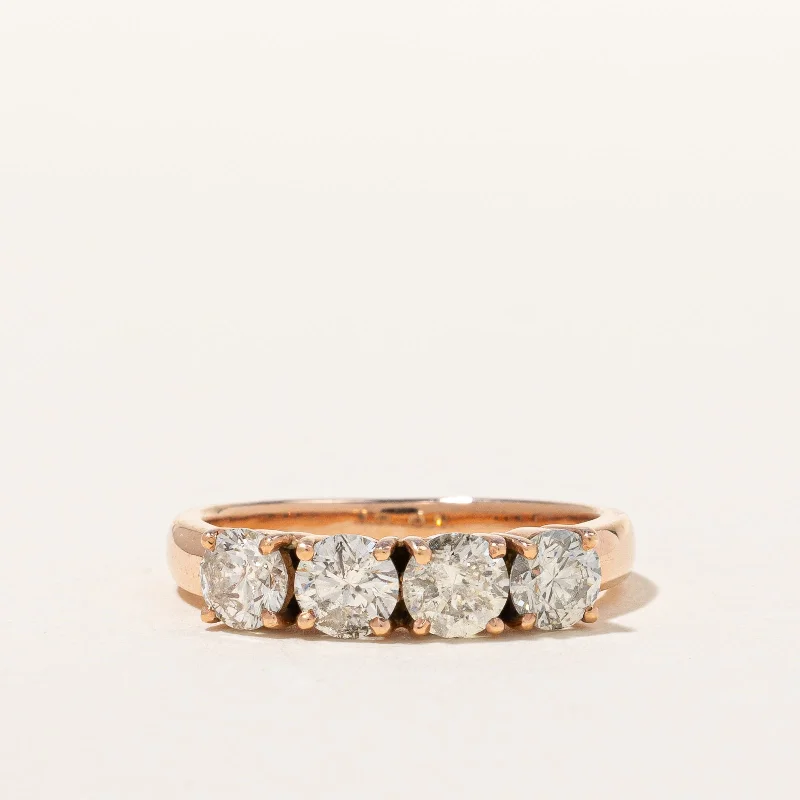 Shine Without Limits – Jewelry Sale Happening Now Rose Gold Four Stone Diamond Ring | 1.36ctw | SZ 7.75 | Shine Without Limits – Jewelry Sale Happening Now Rose Gold Four Stone Diamond Ring | 1.36ctw | SZ 7.75 |